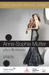 2012 SEASON SPECIAL EVENT. Anne-Sophie Mutter plays Beethoven. Fri 30 March 8pm Sat 31 March 8pm