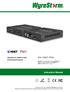 SW-0201-POH. Instruction Manual. WyreStorm HDMI & VGA Switching Solutions