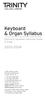 Keyboard & Organ Syllabus