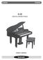 SUZUKI PIANOS G-33 DIGITAL GRAND PIANO OWNER' S MANUAL SUZUKI 1