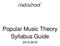 Popular Music Theory Syllabus Guide