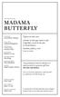 madama butterfly Opera in two acts