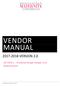 VENDOR MANUAL VERSION 2.0. SECTION 6 Technical Design Sample & Fit Requirements