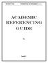 Academic Referencing Guide