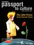 passport to culture The Little Prince Bristol Riverside Theatre arts SchoolTime Teacher s Guide njpac.org The Little Prince 1