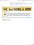 Best Books of 2007: Editors Top 100