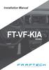 Installation Manual FT-VF-KIA REV