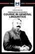 Ferdinand de Saussure s Course in General Linguistics