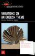 VARIATIONS ON AN ENGLISH THEME