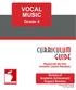 Fourth Grade Vocal Music Curriculum Time Line