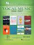 TABLE OF CONTENTS. Pro Vocal Series Order Today!