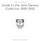 Guide to the John Dewey Collection