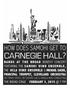 CARNEGIE HALL? HOW DOES SAMOHI GET TO