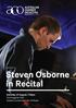 PRESENTS Steven Osborne in Recital. Saturday 23 August, 7.30pm Verbrugghen Hall Sydney Conservatorium of Music