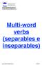 Multi-word verbs (separables e inseparables)
