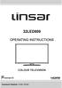 Thank you for purchasing a Linsar television, please ensure you register with us to activate your