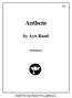 Anthem. by Ayn Rand. Definitions