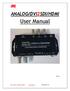 ANALOG/DVI2SDI/HDMI. User Manual. Rev1.0. JMC Systems Engineering AB