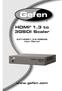 HDMI 1.3 to 3GSDI Scaler
