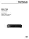 TOPFIELD. CBV-7100 User Guide. Digital Cable Receiver VIACCESS Embedded. High Definition