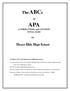 APA A FORMATTING and CITATION STYLE GUIDE