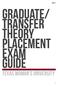 GRADUATE/ transfer THEORY PLACEMENT EXAM guide. Texas woman s university