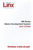 MS Series Master Development System User's Guide