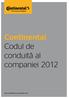 Continental Codul de conduită al companiei 2012