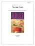 Wallwork 1. The Hole Truth. A unit based on the novel Holes by Louis Sachar. Eve Wallwork RE 5730