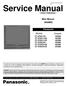 Service Manual. Color Television. Main Manual (NA8MS) Panasonic. Models. Chassis