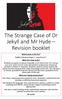 The Strange Case of Dr Jekyll and Mr Hyde Revision booklet