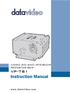 HD/SD SDI AND INTERCOM REPEATER BOX VP-781 Instruction Manual