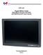 CPX Rugged Military Grade Rack Mount 24-Inch LCD Panel with MultiTouch IR Touch Screen
