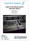 Euphonix System. Digital Audio Mixing System Operation Manual