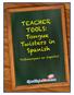 TEACHER TOOLS: Tongue Twisters in Spanish. Trabalenguas en Español