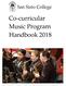 Co-curricular Music Program Handbook 2018