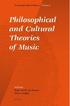 Philosophical and Cultural. Theories of Music
