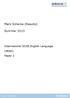 Mark Scheme (Results) Summer International GCSE English Language (4EA0) Paper 2