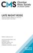 LATE NIGHT ROSE SEASON. PATRICK CASTILLO, host