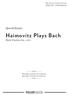 Haimovitz Plays Bach