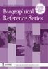 Routledge Reference. Recommend any of these titles to your library today. Biographical. Reference Series.