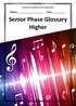 Stewarton Academy Music Department. Senior Phase Glossary Higher