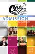 ADMISSION. by AUDITION