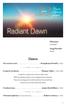 Radiant Dawn. Dawn. Elliot Jones Conductor. Gregg Reynolds Pianist. The word was God Rosephanye Powell (b. 1962)