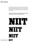 NIIT Logotype YOU MUST NEVER CREATE A NIIT LOGOTYPE THROUGH ANY SOFTWARE OR COMPUTER. THIS LOGO HAS BEEN DRAWN SPECIALLY.