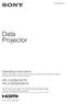Data Projector VPL-CX236/CX276 VPL-CW256/CW (1)