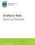 EndNote Web Getting Started