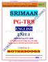 SRIMAAN PGTRB COACHING CENTRE- ENGLISH MATERIAL-CONTACT: PG-TRB ENGLISH UNIT-I.  IMMORTALITY ODE