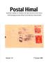 Postal Himal QUARTERLY JOURNAL OF THE NEPAL AND TIBET PHILATELIC STUDY CIRCLE