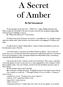 A Secret of Amber. By Ed Greenwood